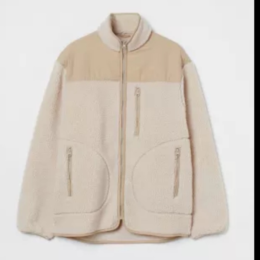 H&M Men Faux Sheepskin Jacket